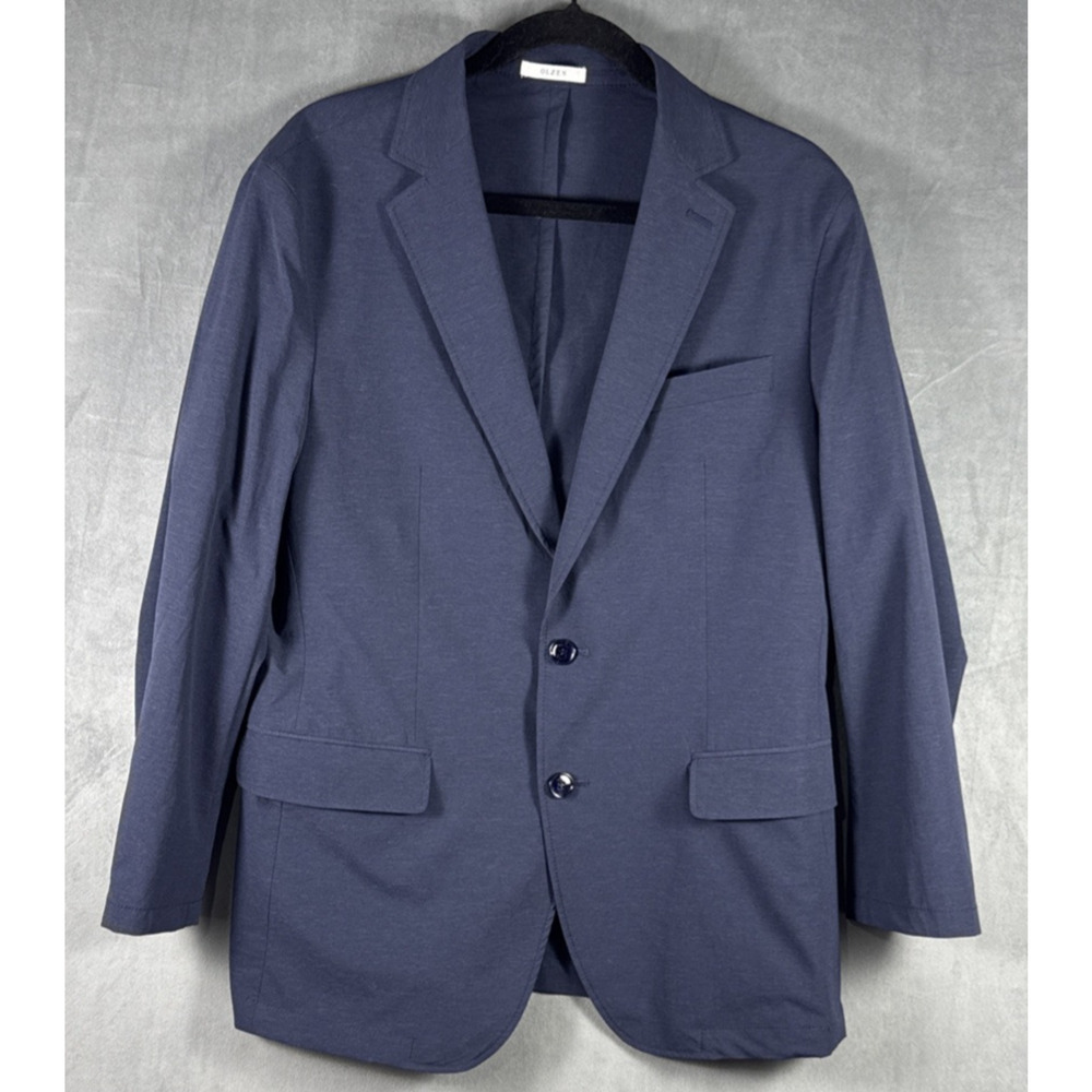 Olzen Invisible Prestige Slim Fit Jacket Men's Navy Blazer Lightweight Size 100